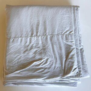 Boll and Branch Percale Hemmed Flat Sheet -Queen